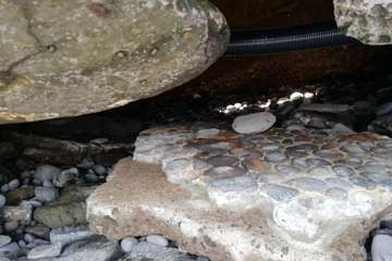 El extremo sur del paseo de Salinetas se desfonda por la falta de cuidados (Foto TA)